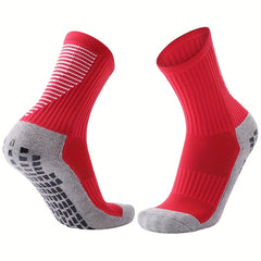 Non slip PVC Mid calf Socks For Outdoor Training