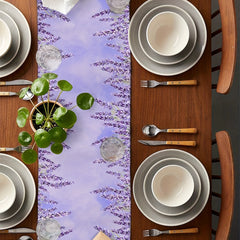 Long Lavender Purple Linen Table Runner 13x72 Inch