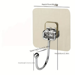 Large Adhesive Hook Stainless Steel Kitchen Hook No Trace Sticker