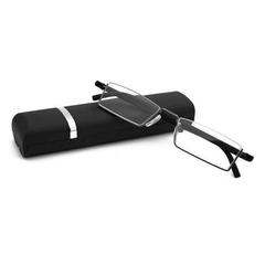 Half Frame Reading Glasses For Men Women Lightweight Metal Readers