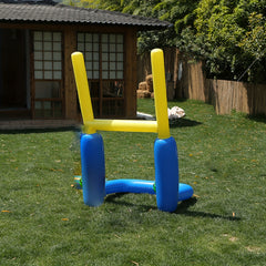 Inflatable Football Gate Interactive Game Volleyball Holder