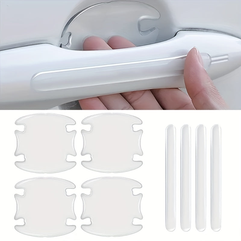 Car Handle Bowl Scratch Protective Stickers Rearview Mirror Protection Strip