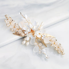 Faux Pearl Hair Clips Crystal Beaded Hair Accessories
