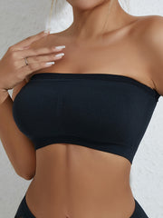 3pcs Strapless Crop Tops Women's Tube Top