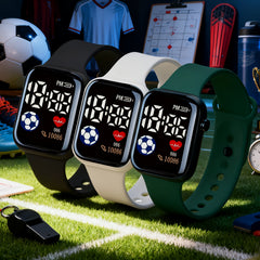 3pcs Student Sports Electronic Watch - LED Display - Lightweight