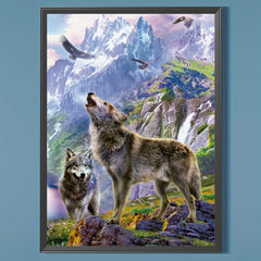 Wolf Pattern Canvas Painting Poster Prints Home Wall Decoration Art