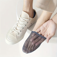 5 Pairs Men's Thin Mesh No Show Summer Breathable Socks