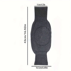 2pcs Winter Thickened Plus Velvet Warm Knee Pads Men's And Women's
