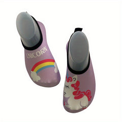 Girl's Unicorn & Rainbow Water Socks Quick Dry Shoes