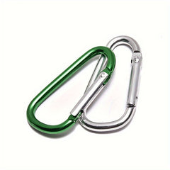 30pcs No 5 Aluminum Alloy Keychain Spring Buckle for Outdoor Camping Hiking