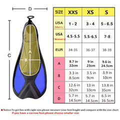 Thermoplastic Rubber Swimming Fins for Water Sports