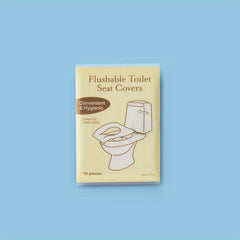 10pcs Disposable Toilet Mat Soluble Water Wooden Pulp Paper