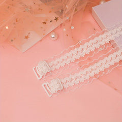 Adjustable Lace Mesh Shoulder Straps for Underwear