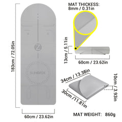 Shock Absorbing Non Slip Yoga Mat for Comfortable Workouts