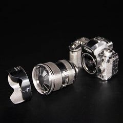 Metallic 3D Puzzle Kit Full Metal Stainless Steel DSLR Camera Model