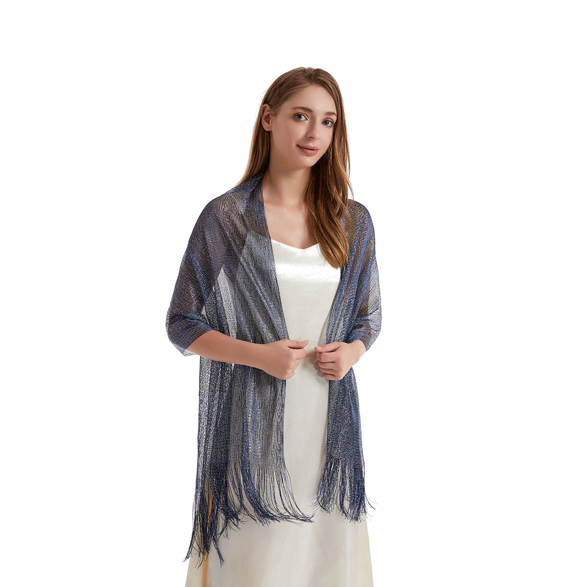 Women's Party Shawls with Golden and Silver Thread - Warm Scarf