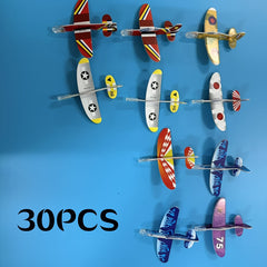 30pcs Colorful Foam Airplane Set for Party Favors and Rewards