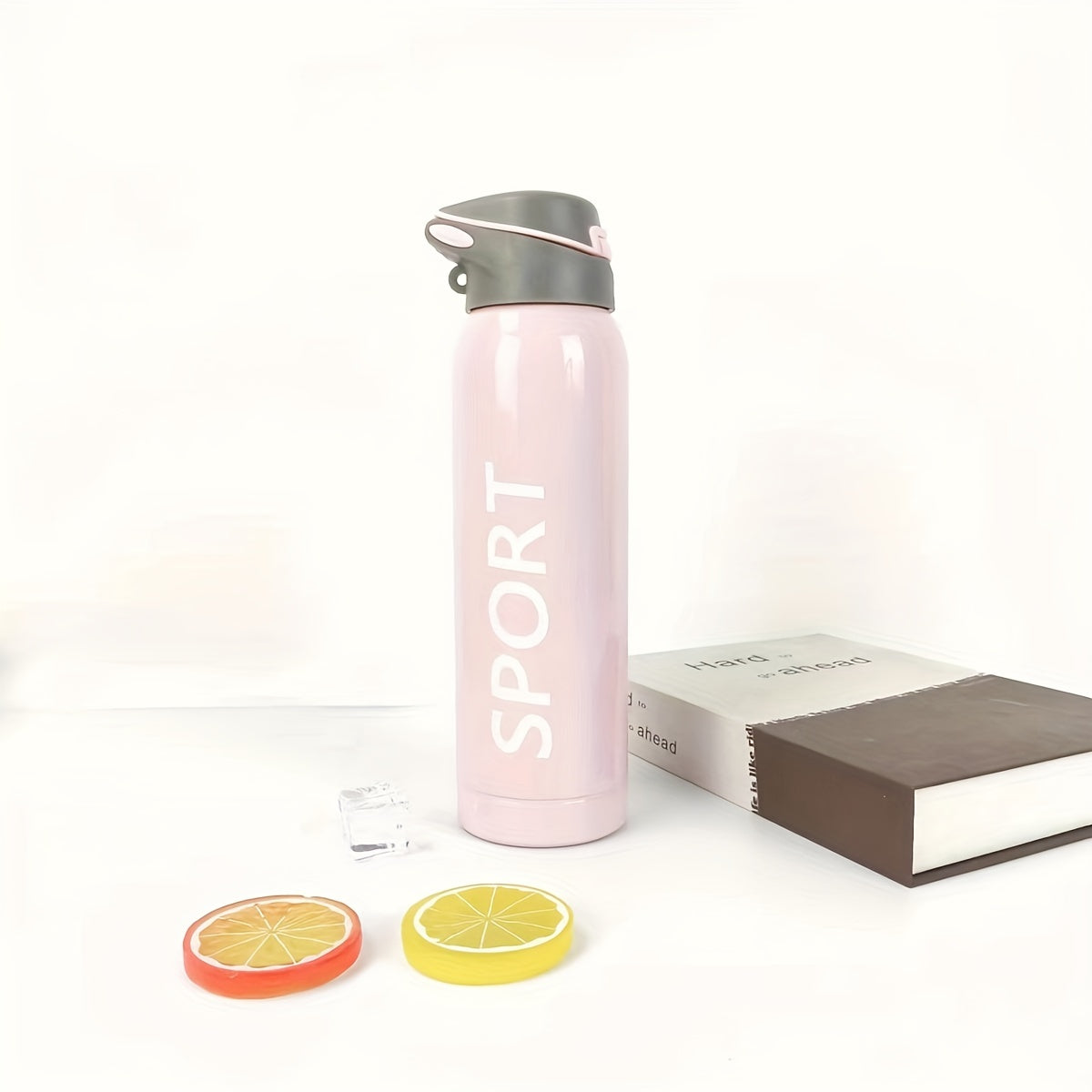 500ml Stainless Steel Sports Cup with Straw for Girls