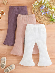 Toddler Baby Girls Flared Pants 3pcs Set