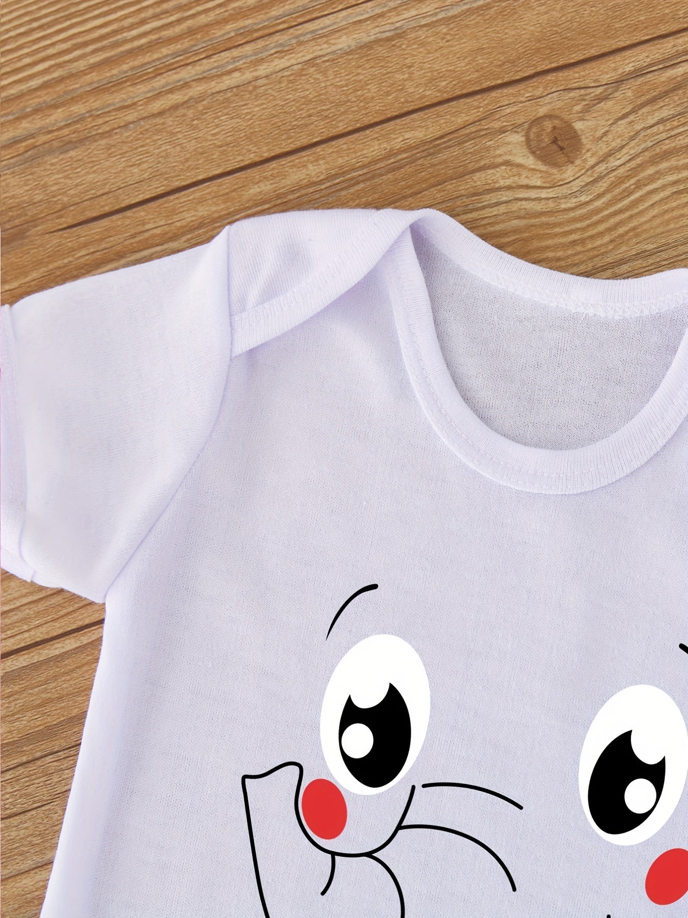 Cartoon Elephant Print Romper for Newborns