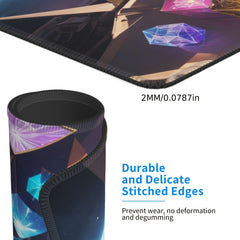 Cube Pattern Mouse Pad 24x20cm for e-Sport Home Office