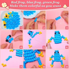 2000pcs 24 Grids Barrel Beads DIY Bead Bracelet Set