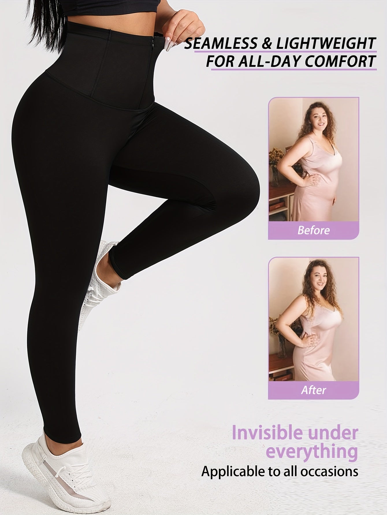 Seamless High Waist Shaping Pants Tummy Control Leggings