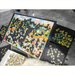 6 in 1 Portable Puzzle Table Set with Stand Cover