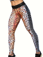 Leopard Print High Waist Yoga Legging Women's Activewear