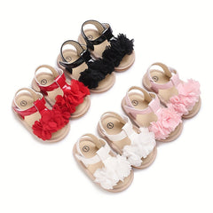 Breathable Open Toe Sandals Baby Girls Lightweight Anti Slip Indoor Outdoor
