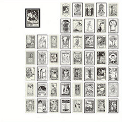 50pcs European American Vintage Writable Paper Journal Diary Material Paper