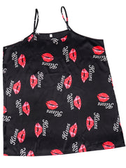 Lip Print Satin Cami PJ Top