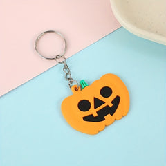 6pcs Halloween Pumpkin Small Pendant Pumpkin Light Ghost Keychain