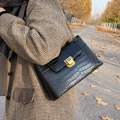 Lock Women Crossbody Bags Pathwork Handbags Ladies Shoulder Messenger Bag