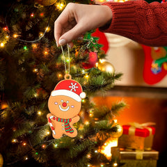 12 Gingerbread Man Christmas Decorations Tree Hanging Ornaments Figurine