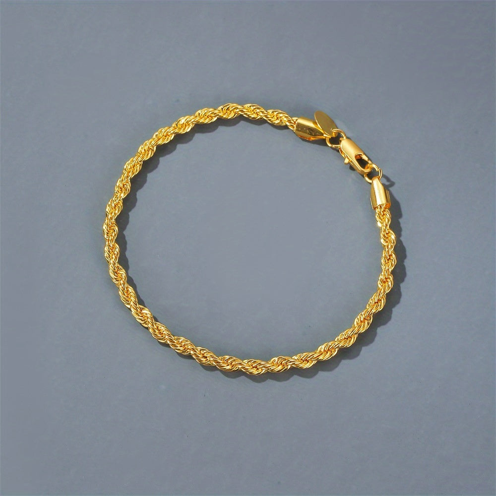 Classic Twisted Rope Bracelet For Girls Jewelry Accessories