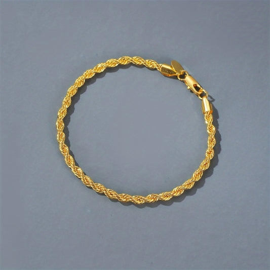 Classic Twisted Rope Bracelet For Girls Jewelry Accessories