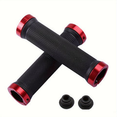 2pcs Bike Handlebar Covers Anti Slip Rubber Stripe Lock Handlebar Covers