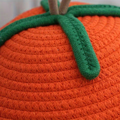 Cotton Rope Storage Box Pumpkin Shaped Desktop Storage Home Decor Year Gift