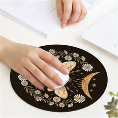 Bee Mouse Pad Round Non Slip Rubber Mousepad Laptop Office Computer Decor