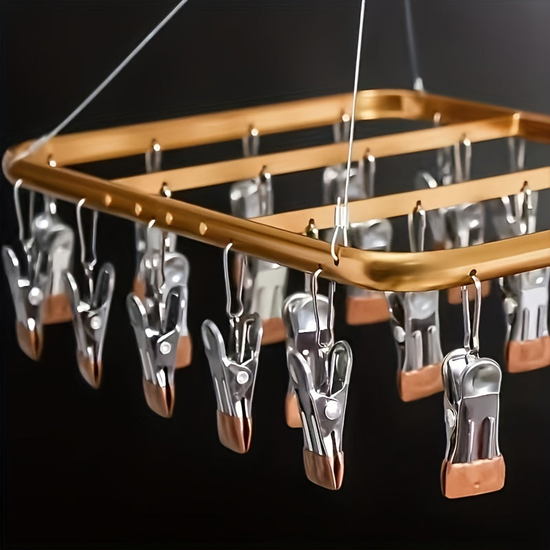 Aluminum Drying Rack Sock Rack Anti-slip Clip Hanger