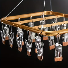 Aluminum Drying Rack Sock Rack Anti-slip Clip Hanger