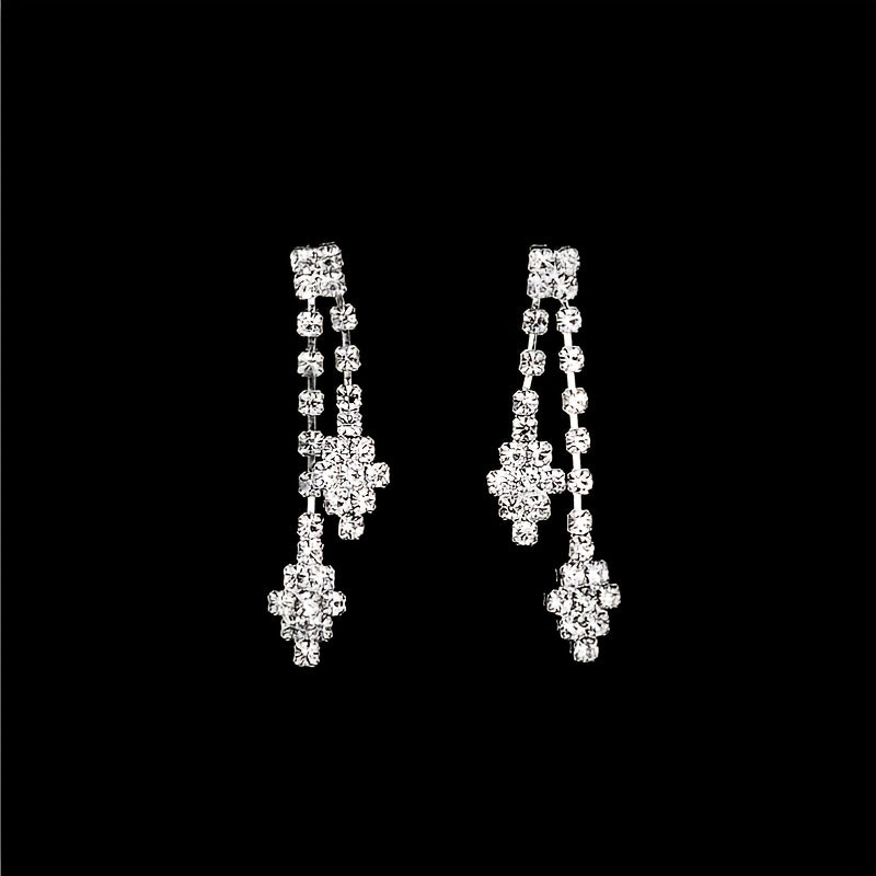 Chunky Jewelry Set Choker Necklace & Tassel Earrings Prom Costume Party