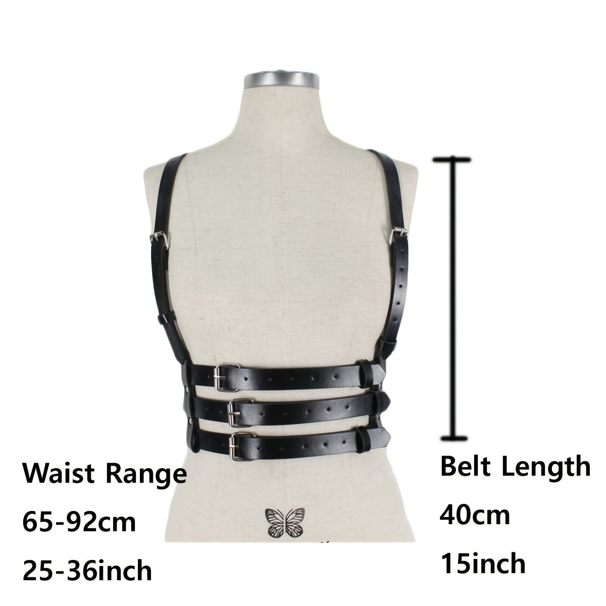 Sexy Gothic Chest Harness Belt Hollow Out Body Suspenders