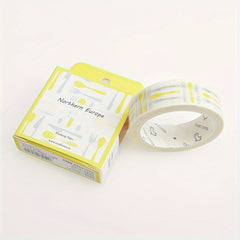 Cartoon Washi Tape Labels for DIY Albums Journals Handbooks