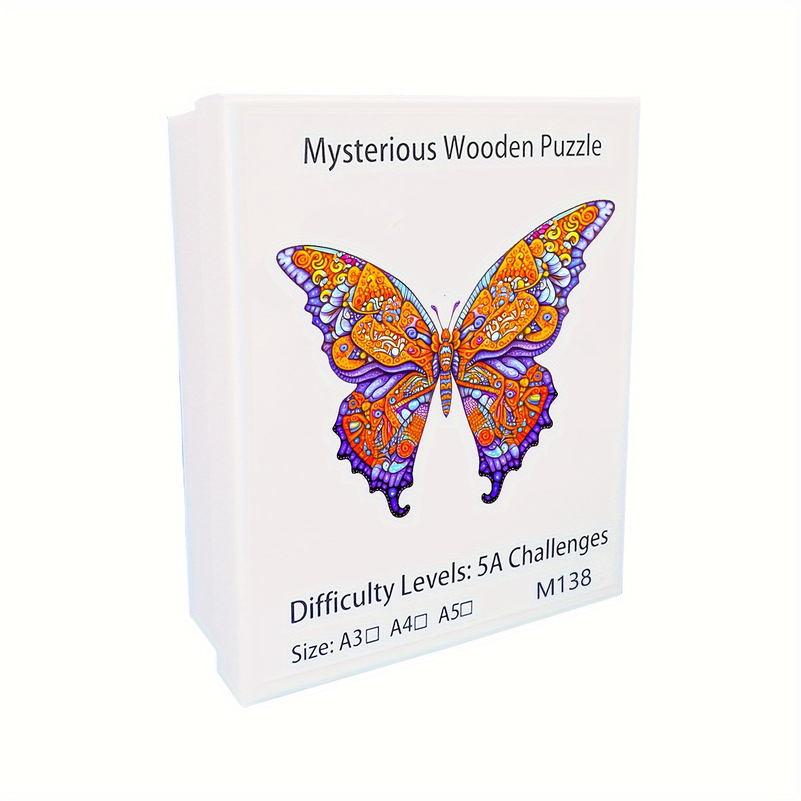 Colorful Butterfly Wooden Jigsaw Puzzles Adults Animals Shaped Wood
