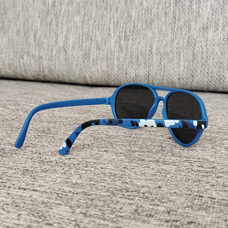 Camouflage Kids Sunglasses Anti-UV Riding Glasses for Boys