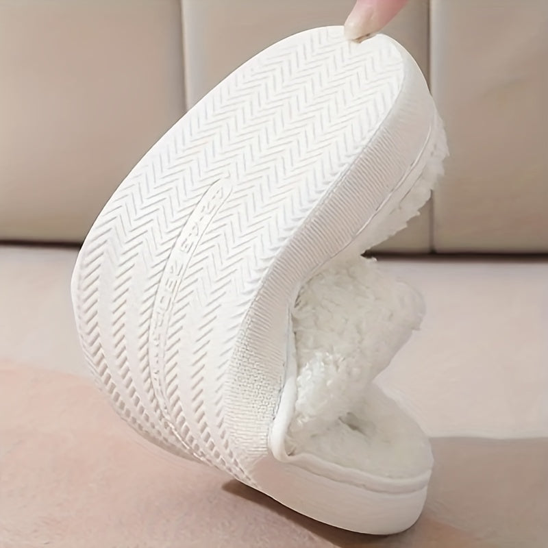 Men's Cozy Smiling Face House Slippers Winter Shoes