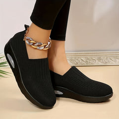 Women's Breathable Knit Sock Shoes Slip On Casual Walking Shoes