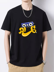 Men's Radio Pattern Crew Neck T-Shirt